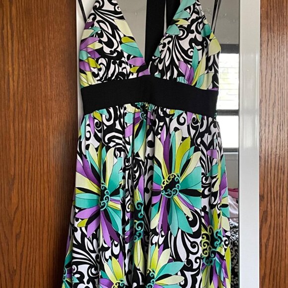 Y2K Candies Black Ribbon Halter Dress - Picture 4 of 5